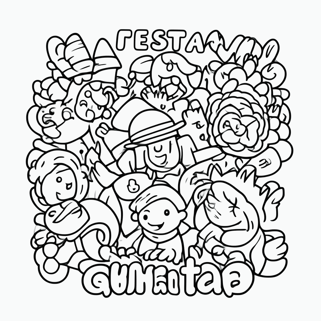 Desenho de Festa Junina — Quentao para colorir e imprimir grátis em folha A4