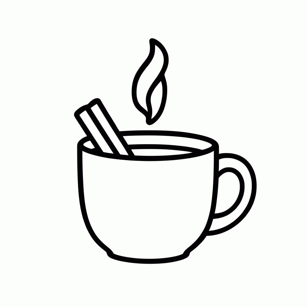 Desenho de Quentao Com Canela para colorir e imprimir grátis em folha A4