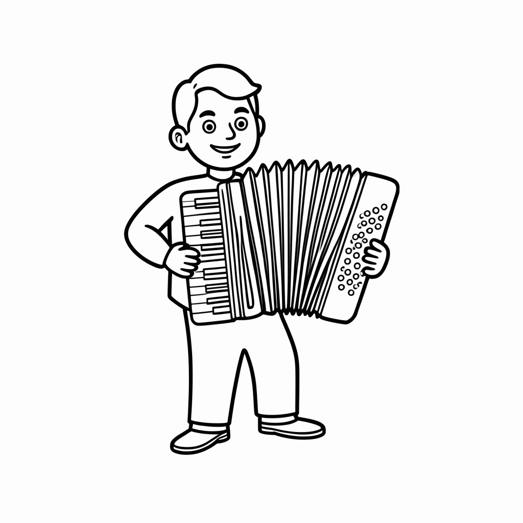 Desenho de Sanfonim Pe De Serra para colorir e imprimir grátis em folha A4