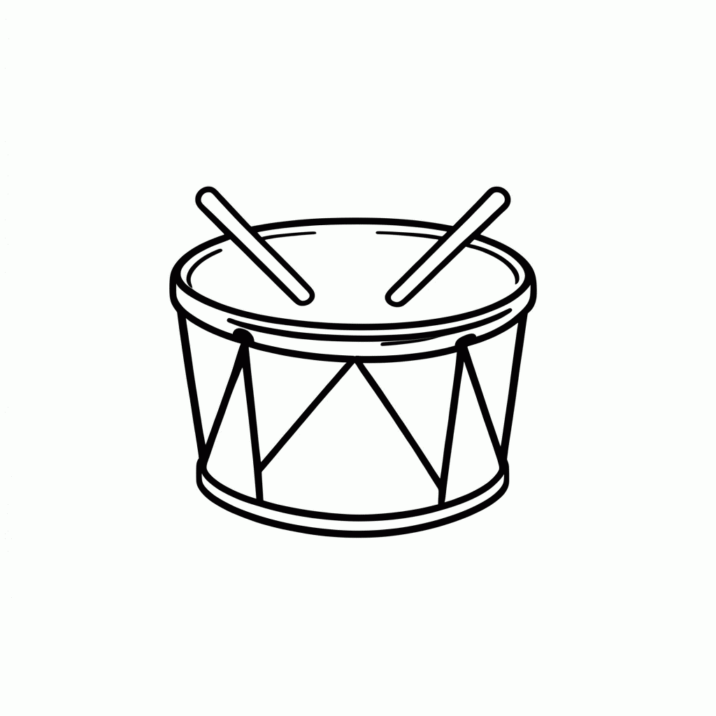 Desenho de Zabumba para colorir e imprimir grátis em folha A4