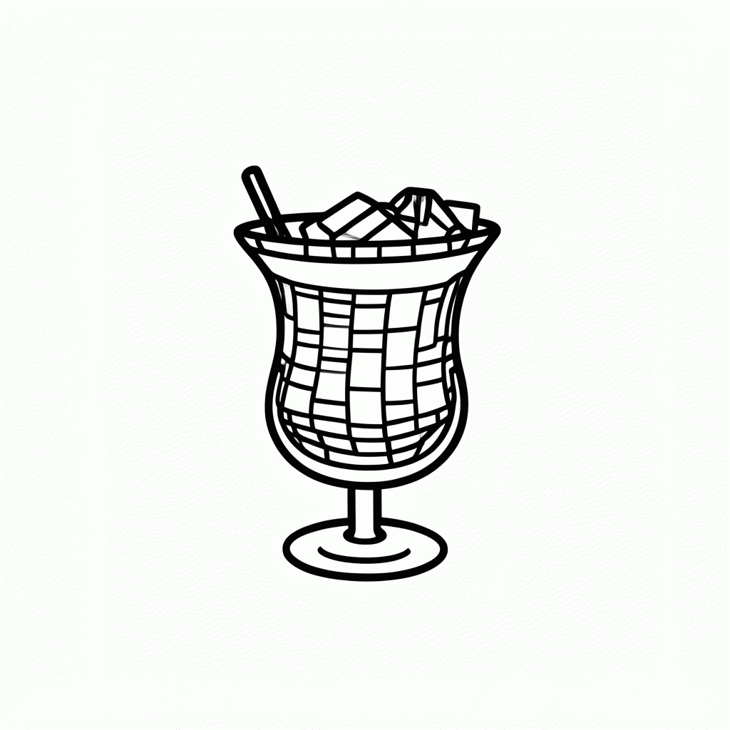 Desenho de Caipirinha Vestido Xadrez para colorir e imprimir grátis em folha A4