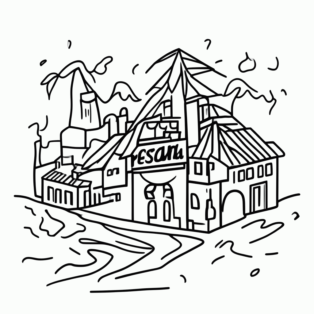 Desenho de Pescaria Arraial para colorir e imprimir grátis em folha A4