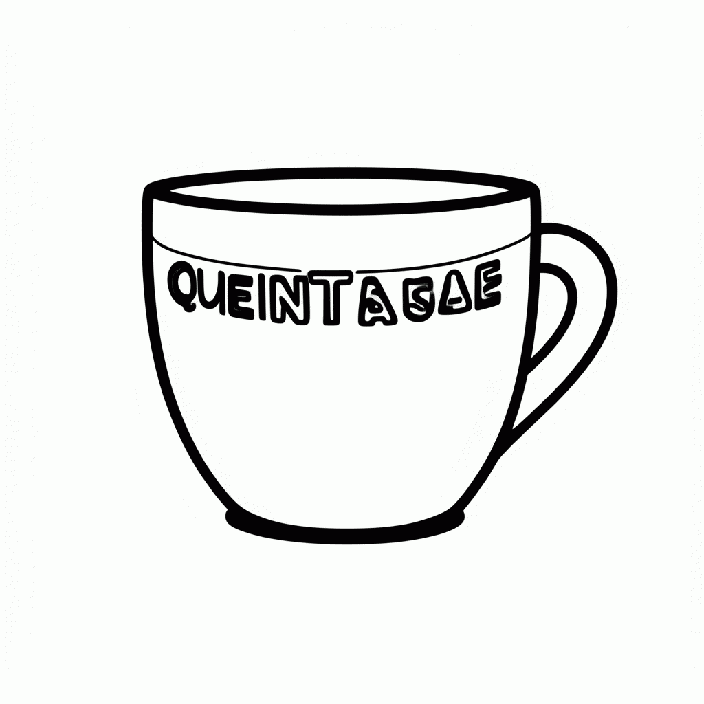 Desenho de Quentao Caneca para colorir e imprimir grátis em folha A4