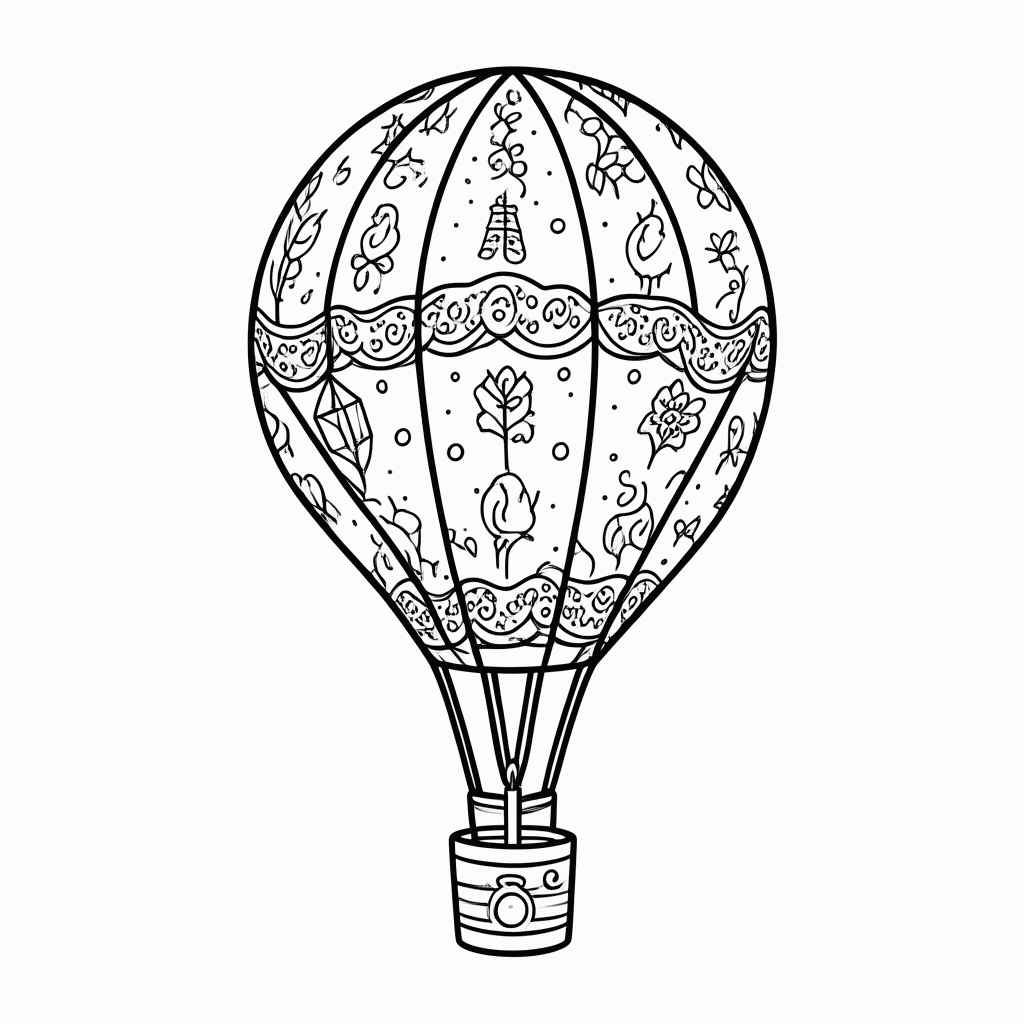 Desenho de Sao Joao Balao para colorir e imprimir grátis em folha A4
