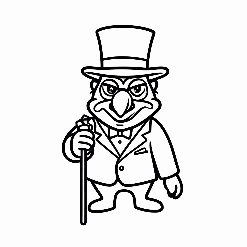Desenho de Pinguim Cobalto para colorir e imprimir grátis em folha A4