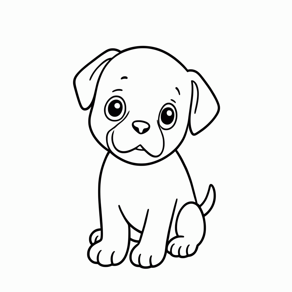 Desenho de Bluey Azul para colorir e imprimir grátis em folha A4