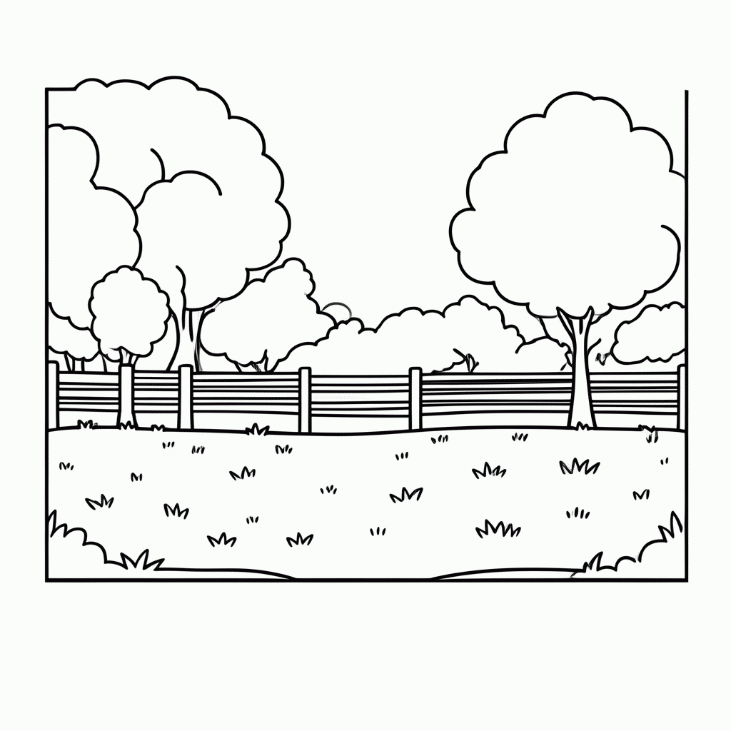 Desenho de Dog Park para colorir e imprimir grátis em folha A4