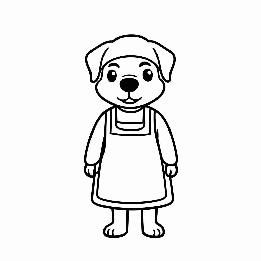 Desenho de Wendy Vizinha para colorir e imprimir grátis em folha A4