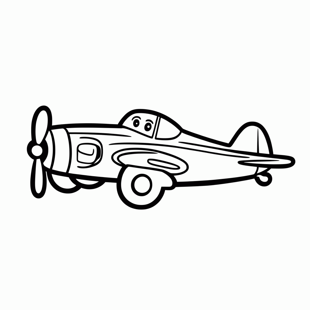 Desenho de Aviao Dusty para colorir e imprimir grátis em folha A4
