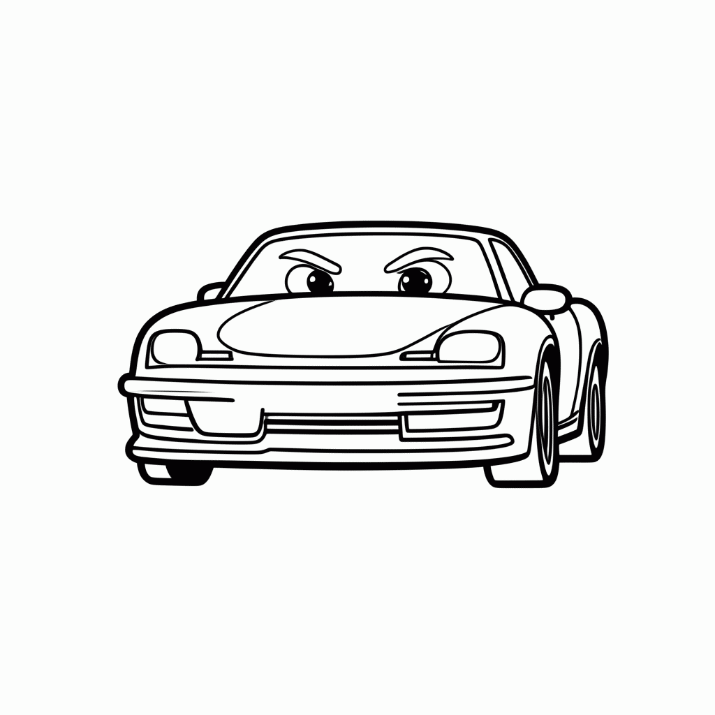 Desenho de Chick Hicks para colorir e imprimir grátis em folha A4
