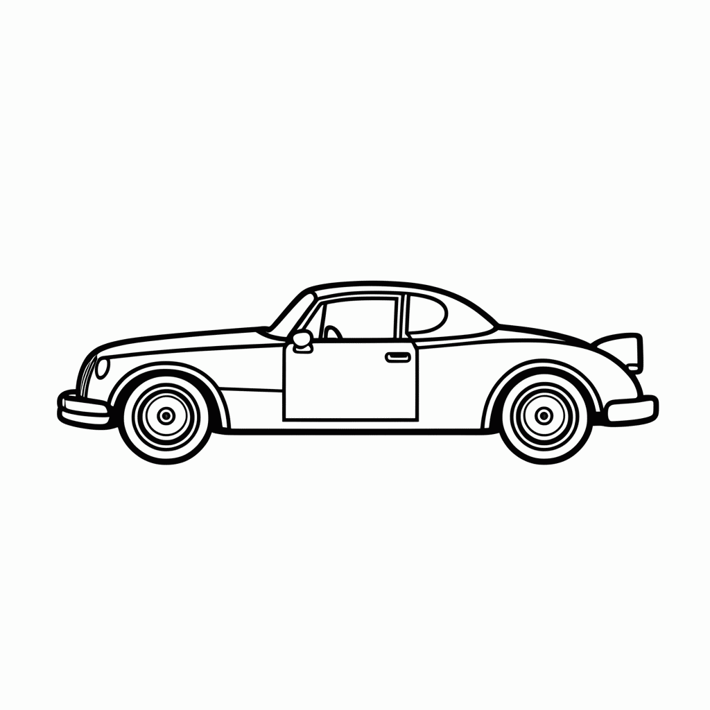 Desenho de Dr Hudson Hornet para colorir e imprimir grátis em folha A4