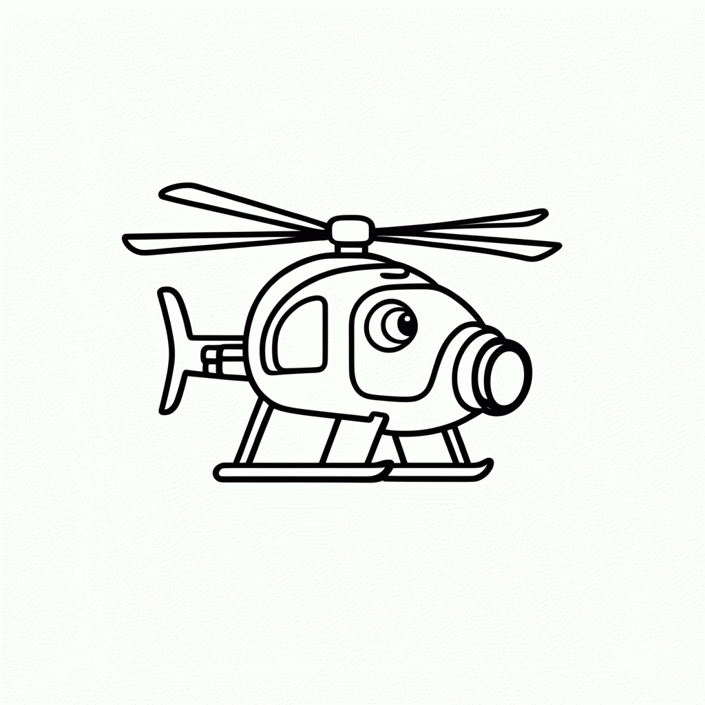 Desenho de Helicoptero Do Sentry para colorir e imprimir grátis em folha A4