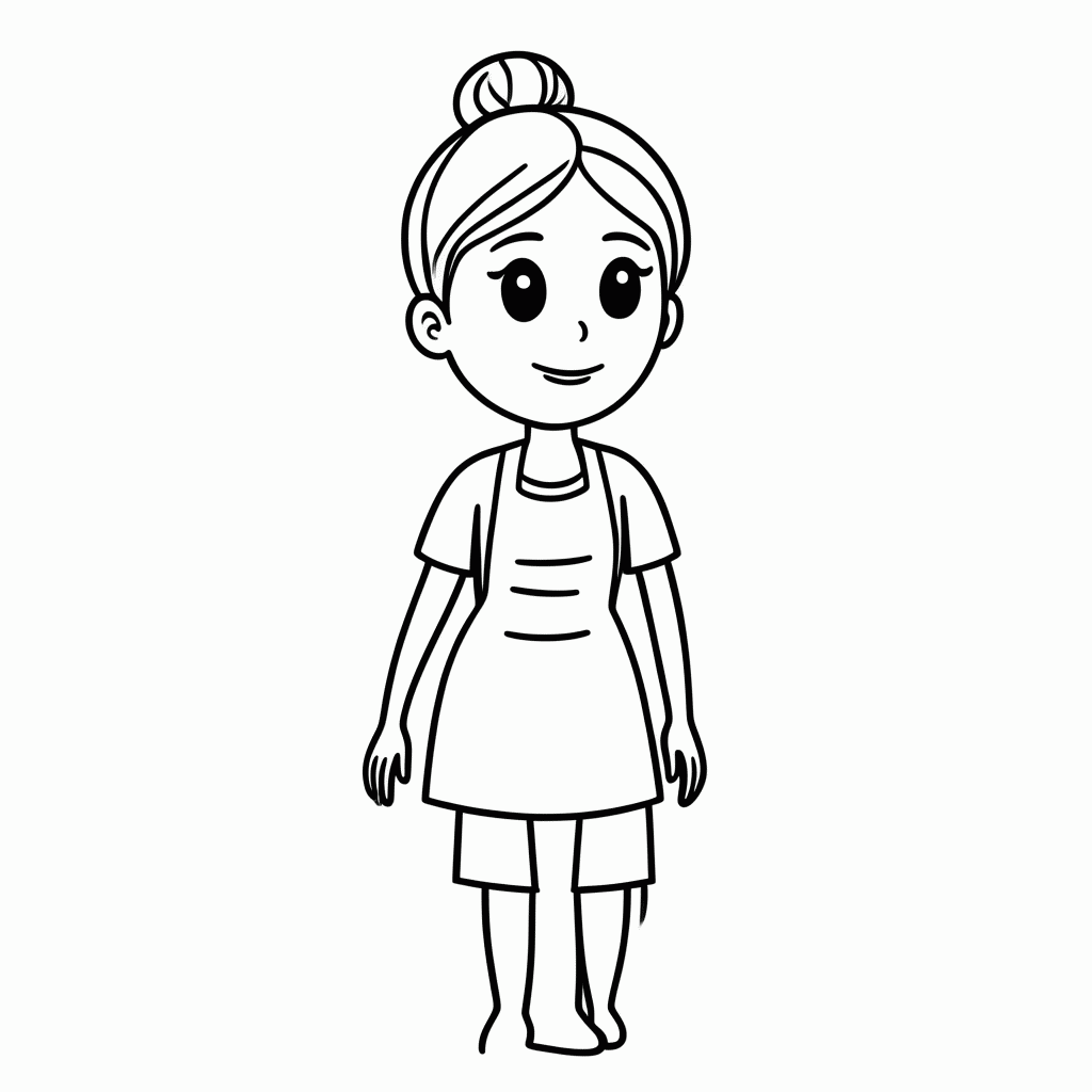 Desenho de Cinderela para colorir e imprimir grátis em folha A4