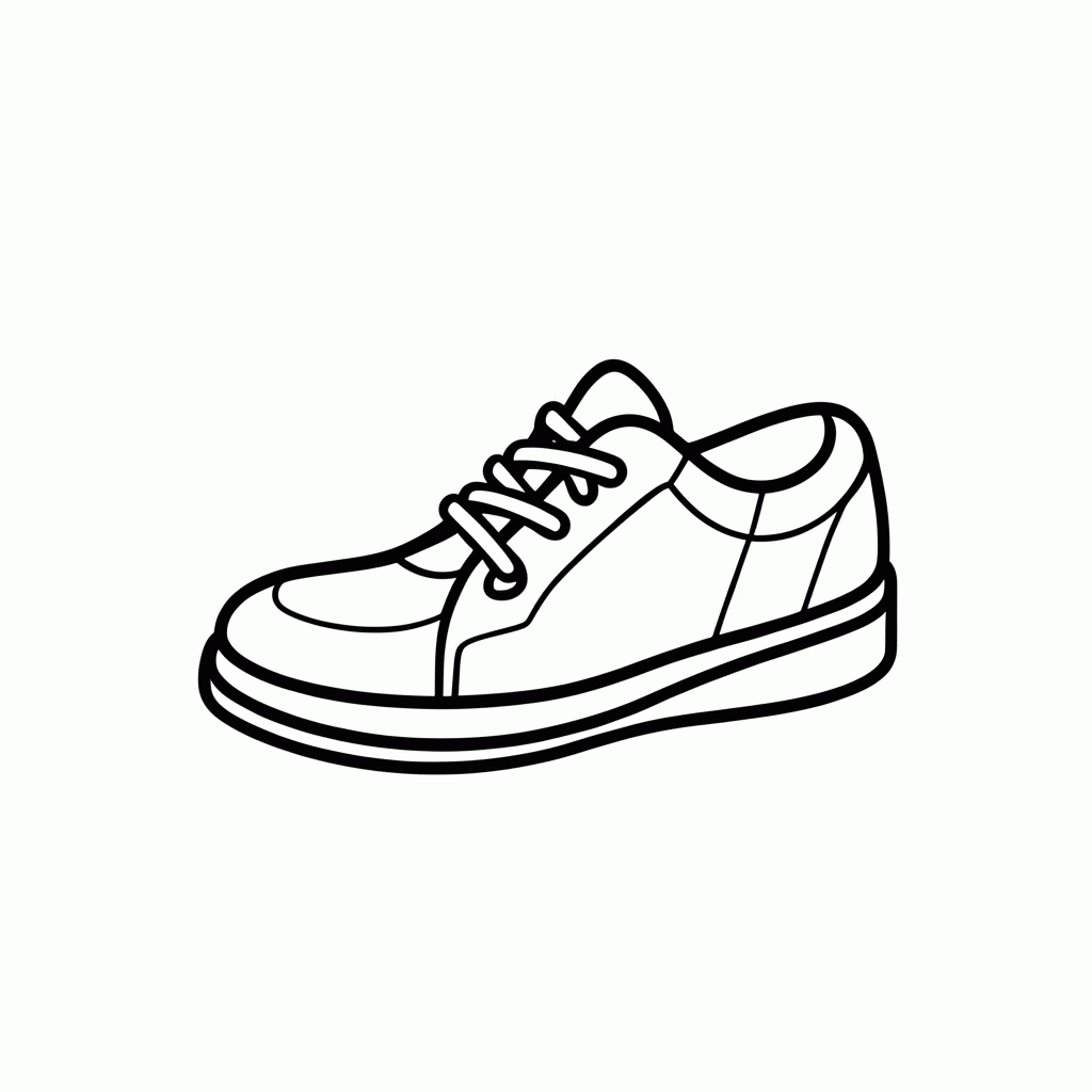 Desenho de Sapato Engraxate para colorir e imprimir grátis em folha A4