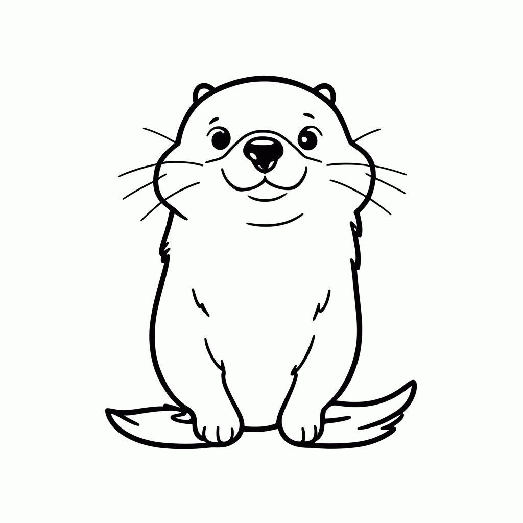 Desenho de Ollie Fofinho para colorir e imprimir grátis em folha A4