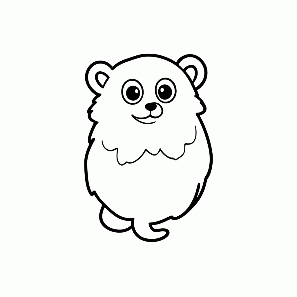 Desenho de Ollie para colorir e imprimir grátis em folha A4