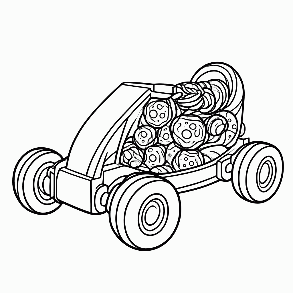 Desenho de Kart da Vanellope para colorir e imprimir grátis em folha A4