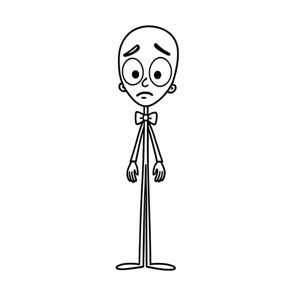 Desenho de Medo para colorir e imprimir grátis em folha A4