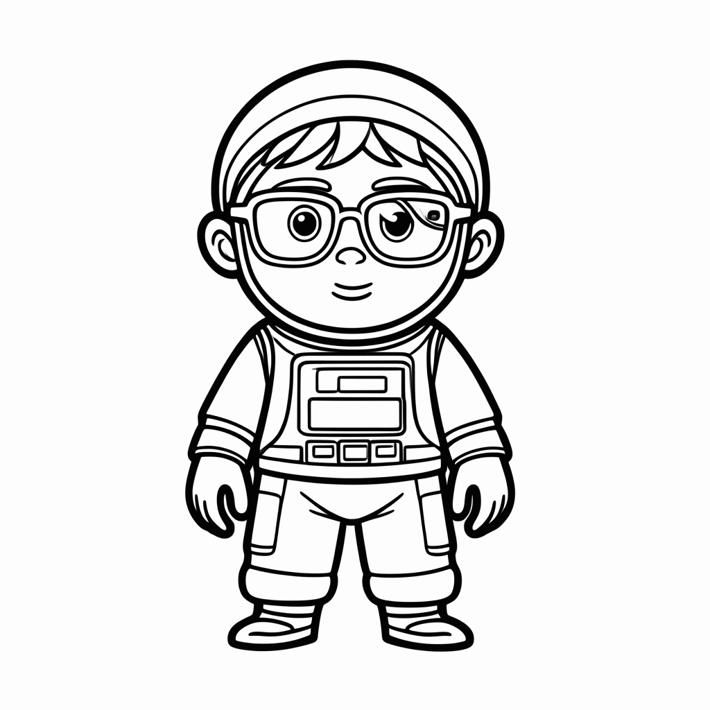 Desenho de Elio para colorir e imprimir grátis em folha A4