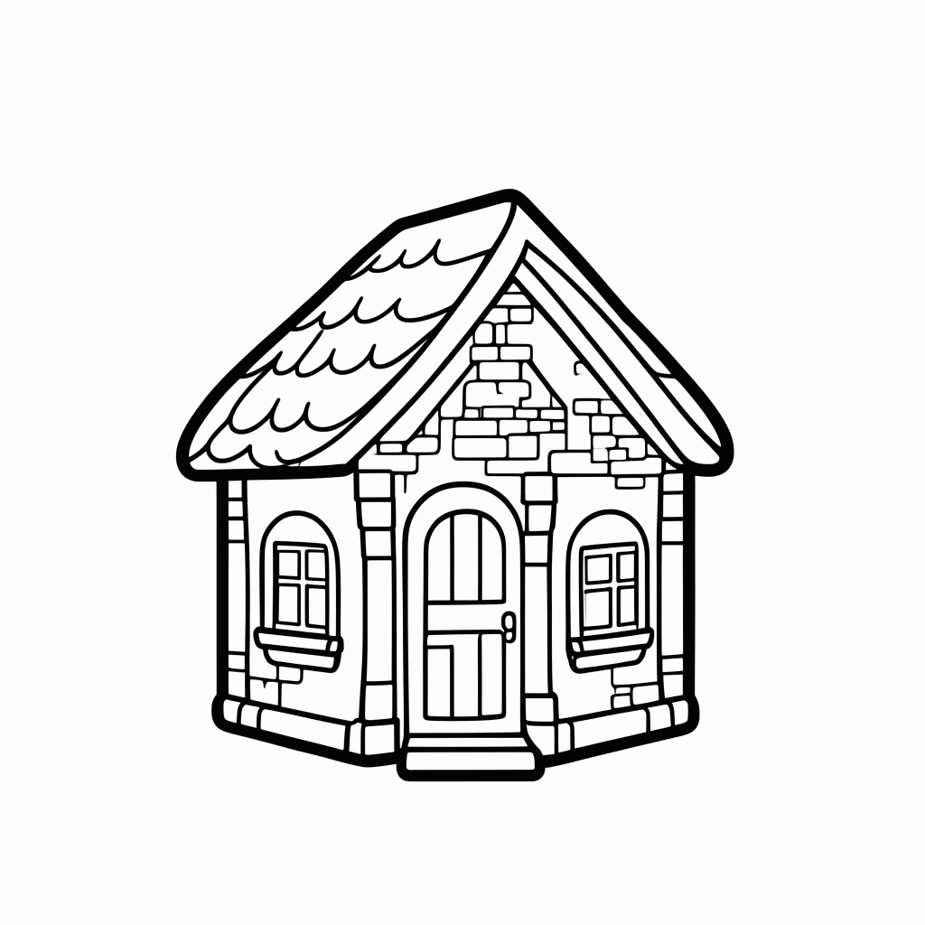 Desenho de Casita Magica para colorir e imprimir grátis em folha A4