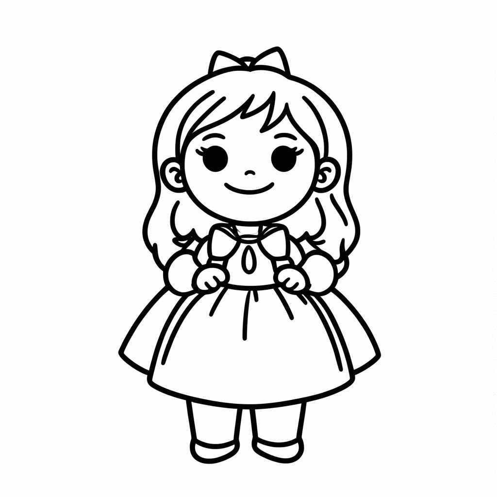 Desenho de Julieta Arepas para colorir e imprimir grátis em folha A4