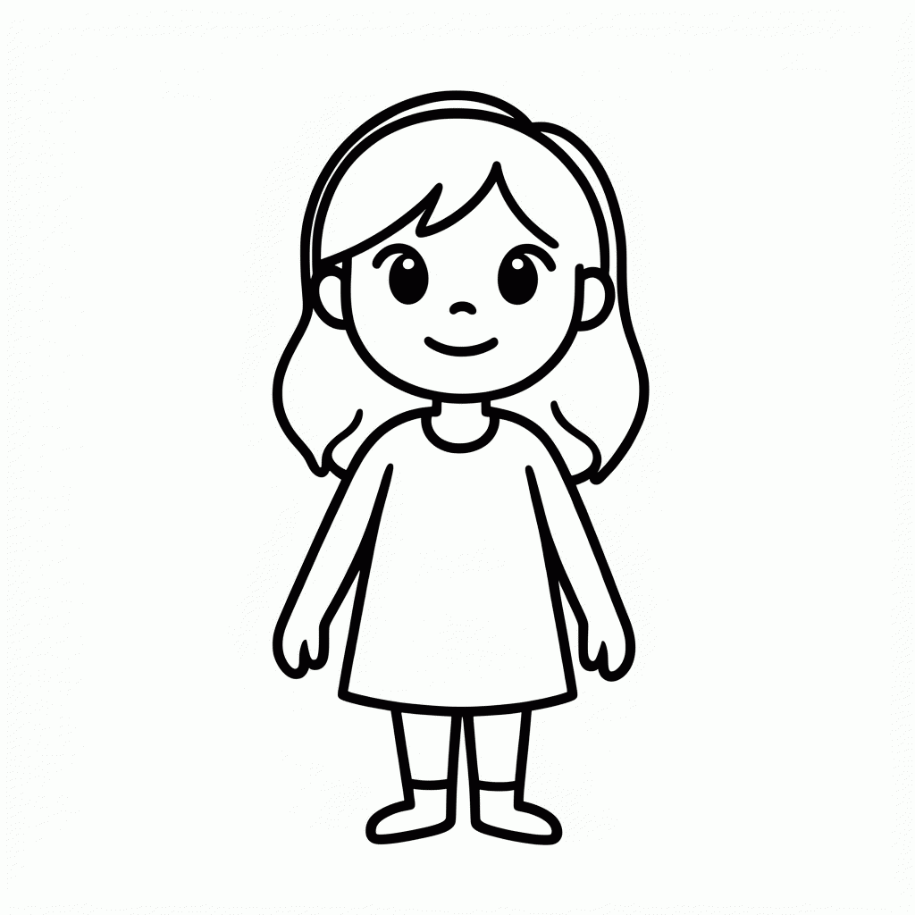 Desenho de Luisa Forte para colorir e imprimir grátis em folha A4