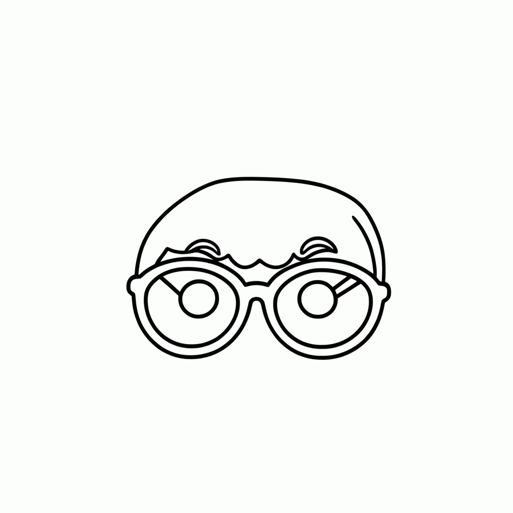 Desenho de Mirabel Oculos para colorir e imprimir grátis em folha A4