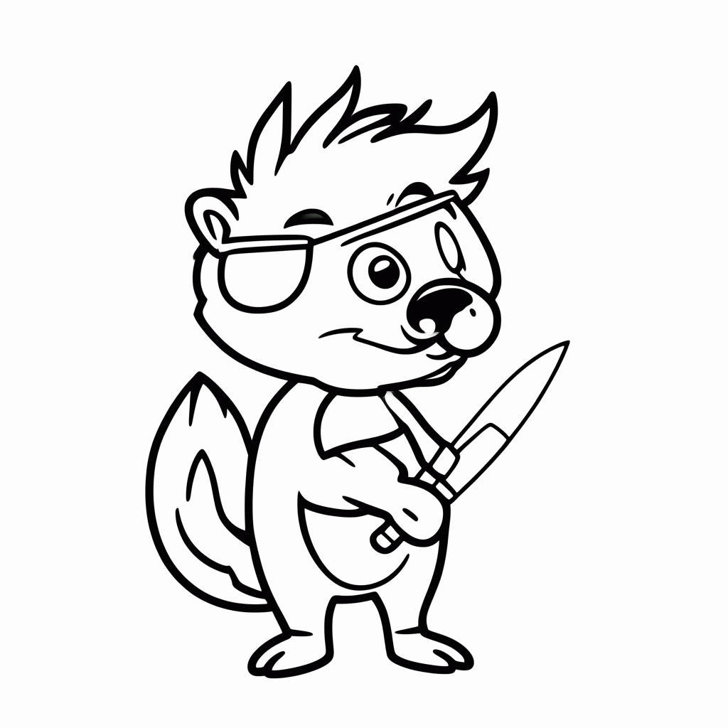 Desenho de Buck Furao para colorir e imprimir grátis em folha A4
