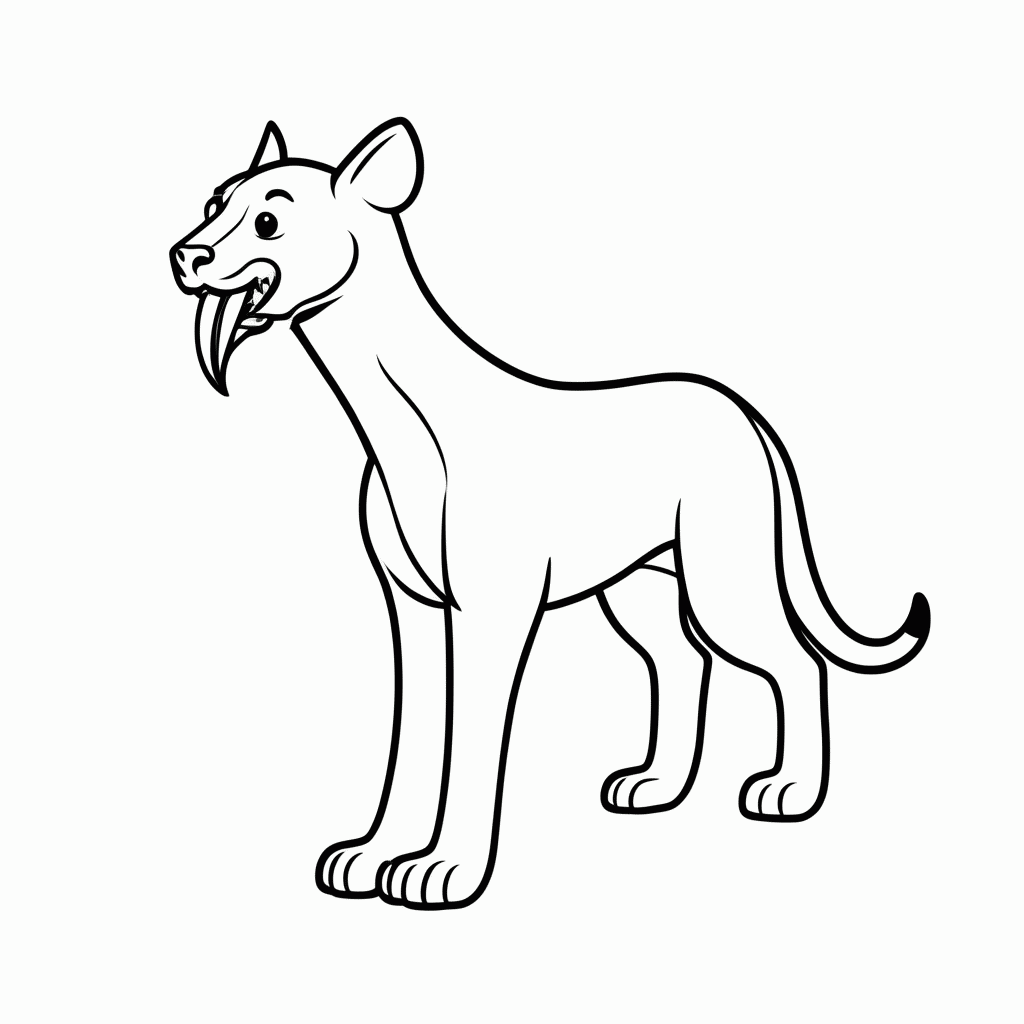 Desenho de Diego Tigre para colorir e imprimir grátis em folha A4