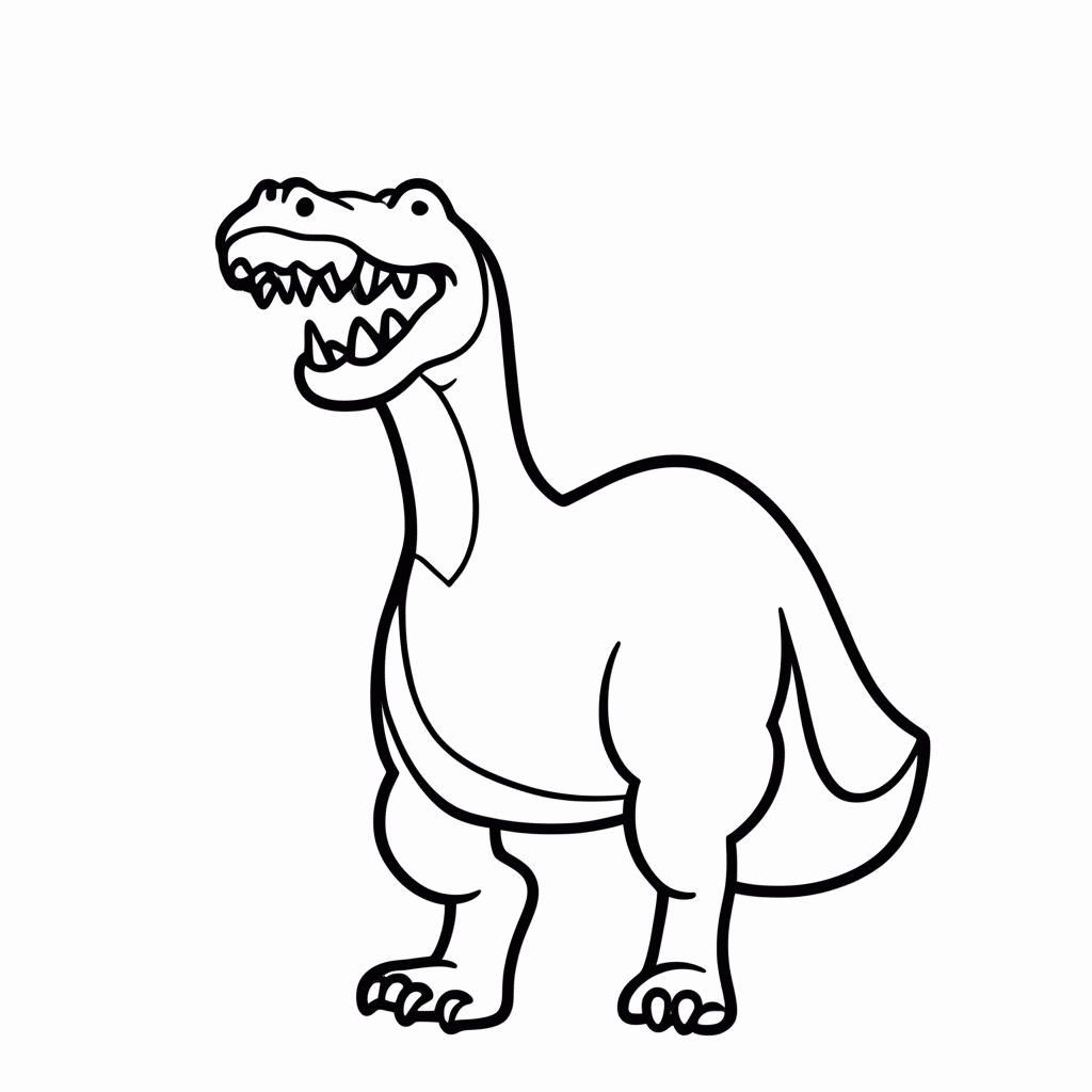 Desenho de Rudy Baryonyx para colorir e imprimir grátis em folha A4