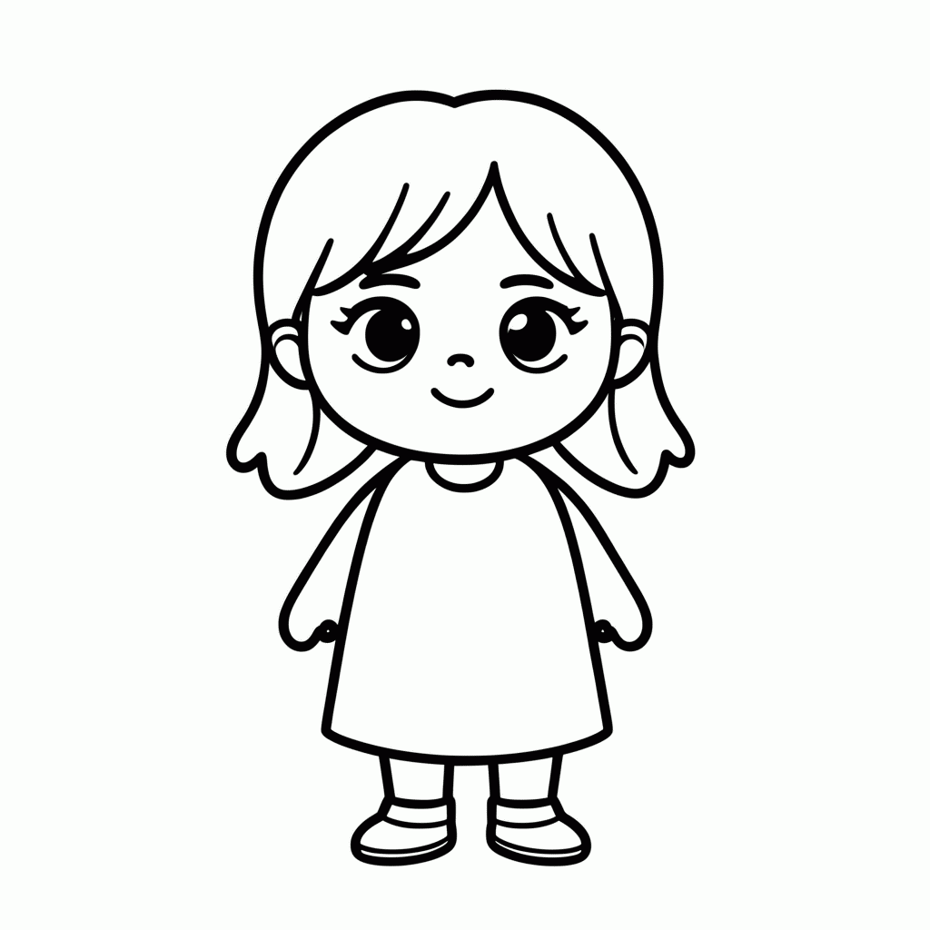 Desenho de Anna Trancada para colorir e imprimir grátis em folha A4