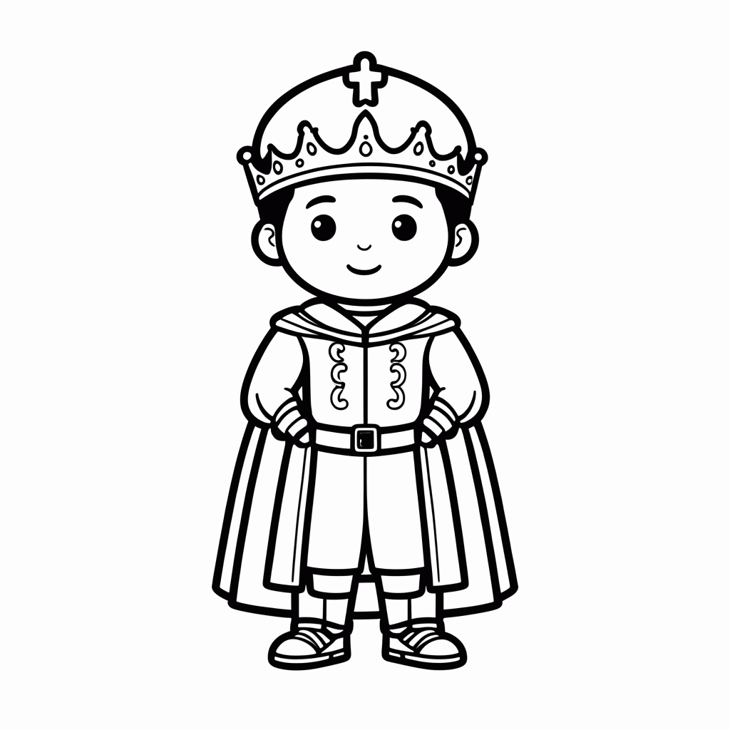 Desenho de Hans Principe para colorir e imprimir grátis em folha A4
