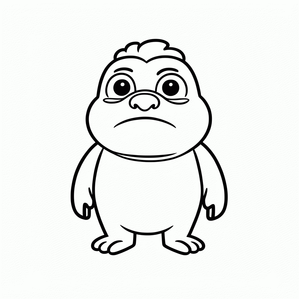 Desenho de Troll Da Floresta para colorir e imprimir grátis em folha A4