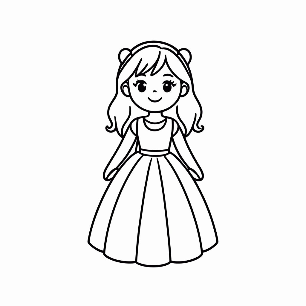 Desenho de Vestido De Cristais para colorir e imprimir grátis em folha A4
