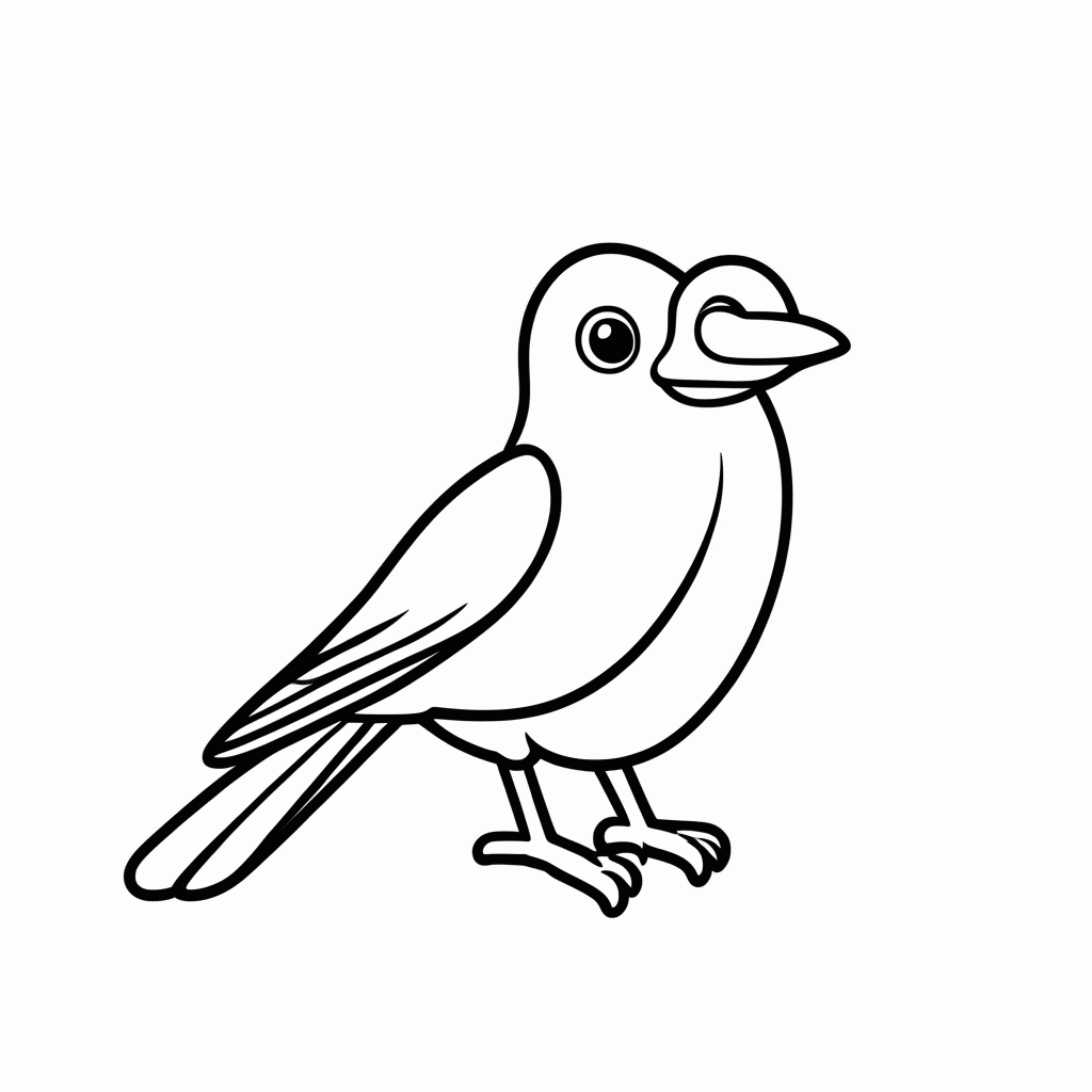 Desenho de Sussie, a Pega para colorir e imprimir grátis em folha A4