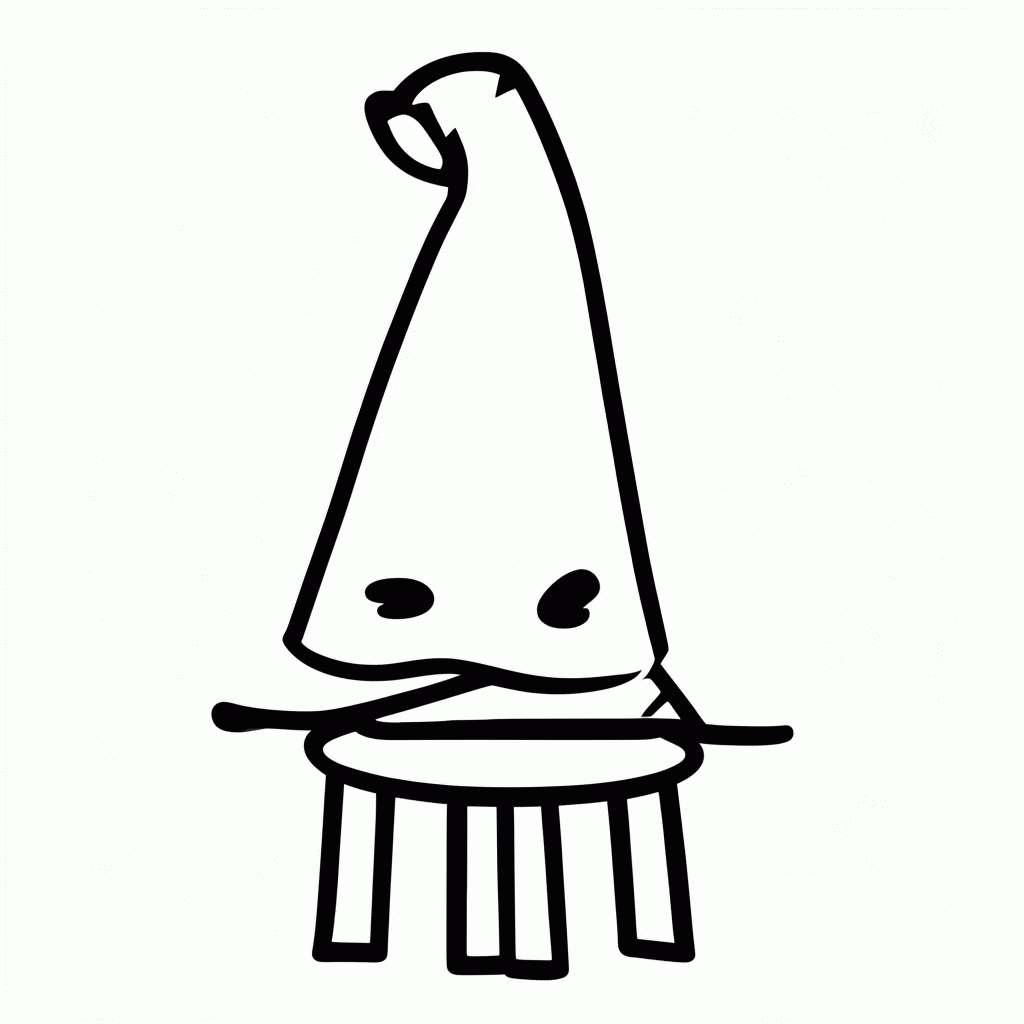 Desenho de Chapeu Seletor para colorir e imprimir grátis em folha A4