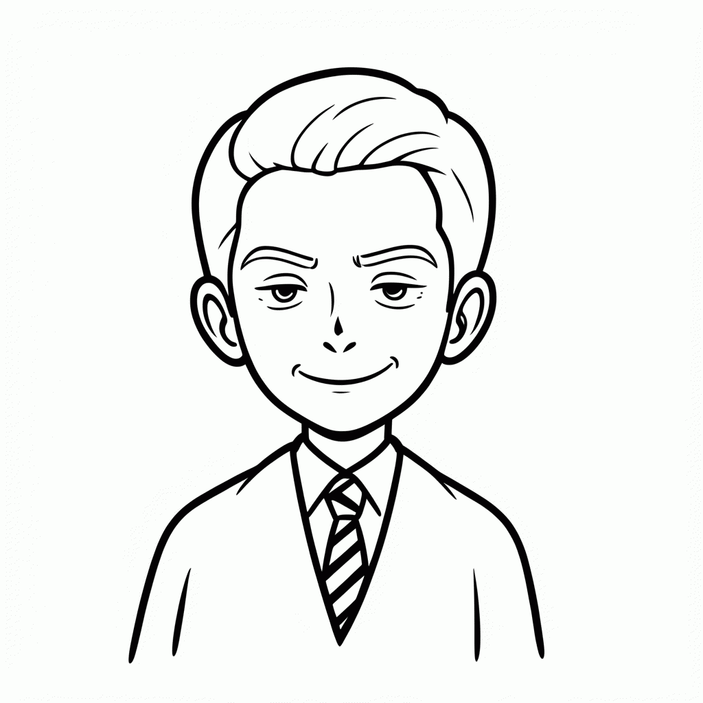 Desenho de Draco Malfoy para colorir e imprimir grátis em folha A4