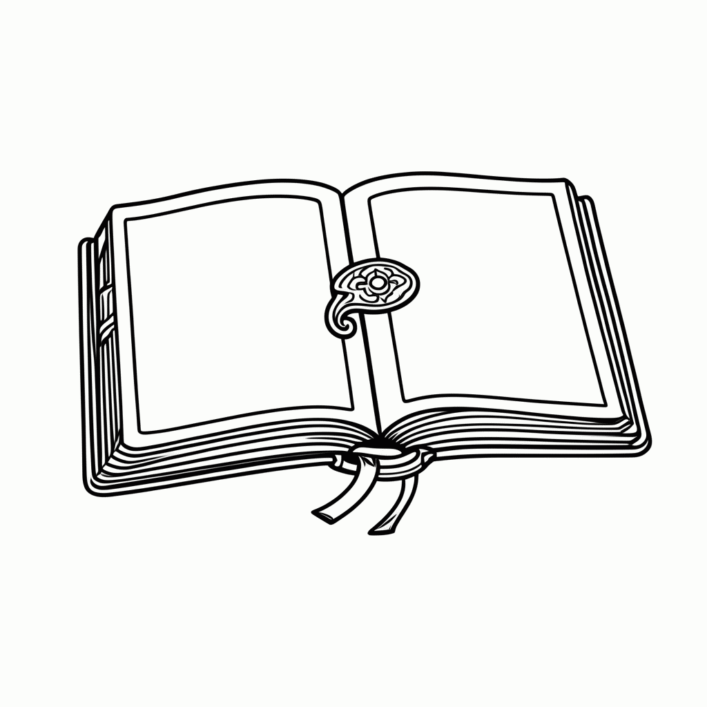 Desenho de Livro De Feiticos para colorir e imprimir grátis em folha A4