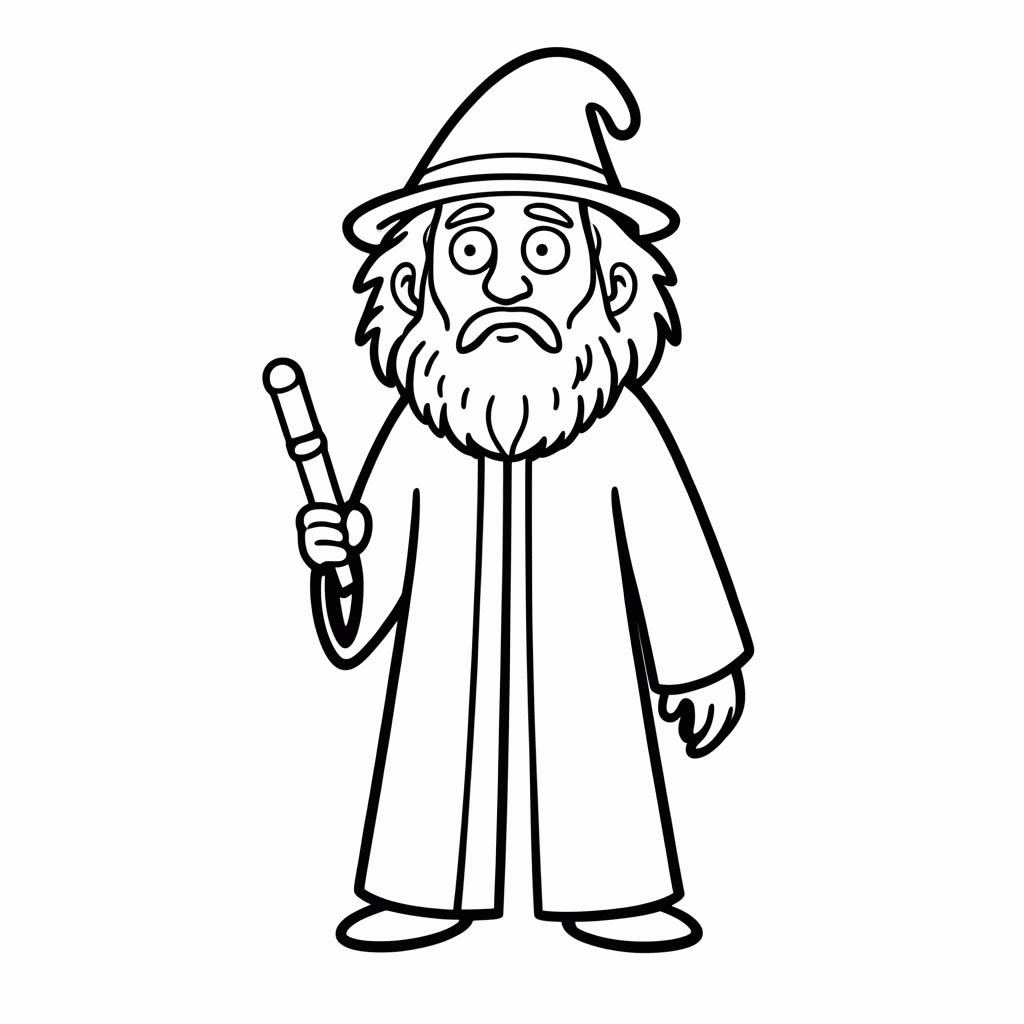 Desenho de Sirius Black para colorir e imprimir grátis em folha A4