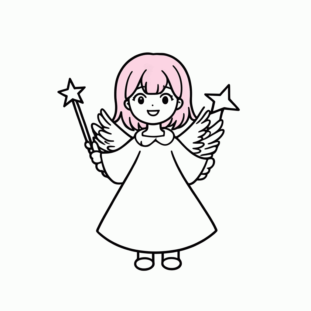 Desenho de Little Twin Stars Lala para colorir e imprimir grátis em folha A4