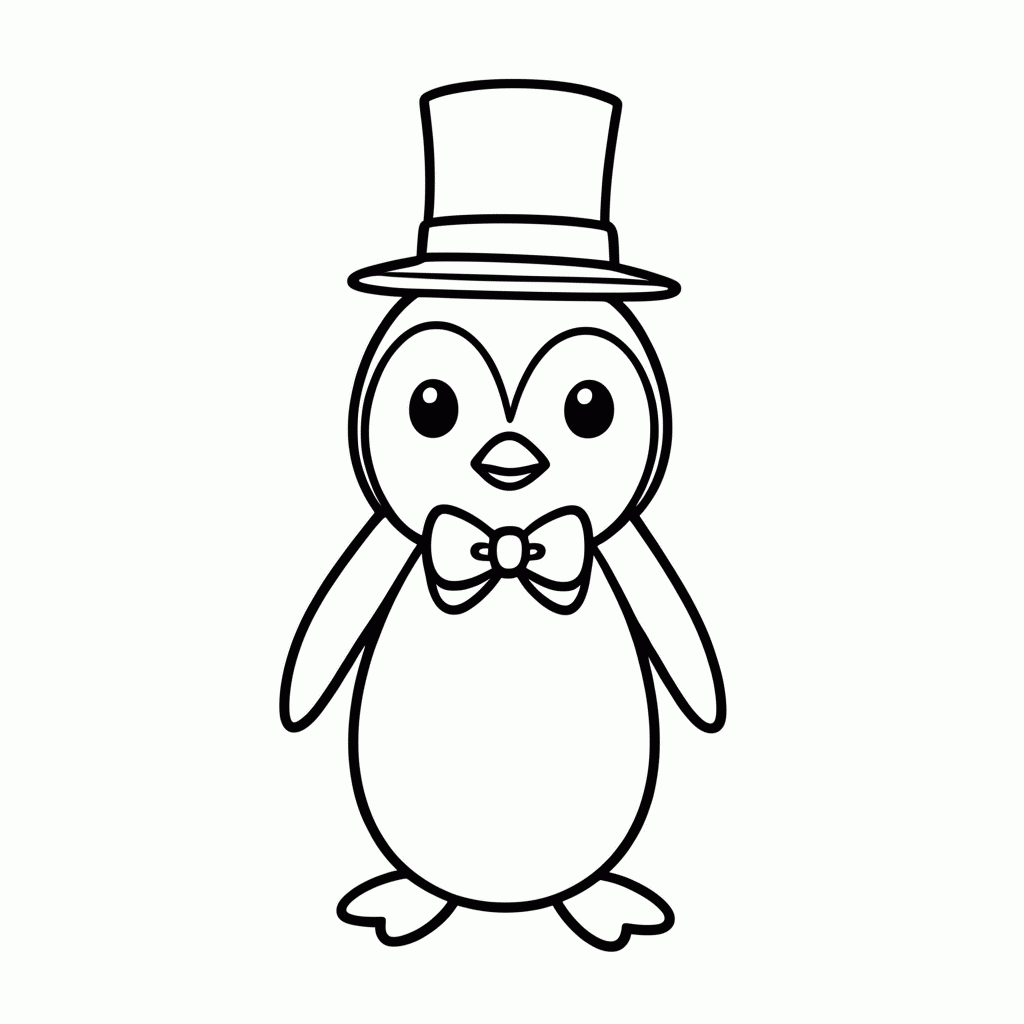 Desenho de Tuxedo Sam para colorir e imprimir grátis em folha A4