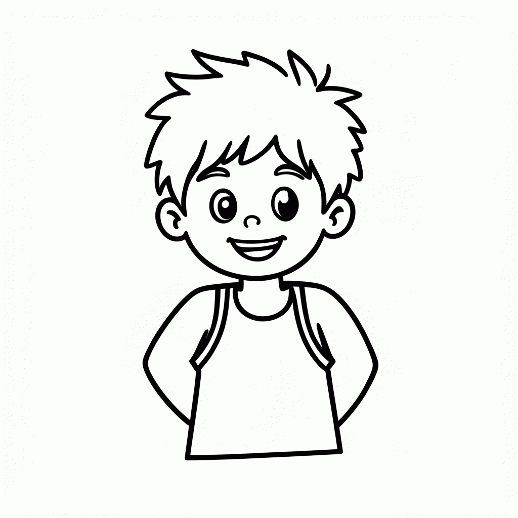 Desenho de Alberto para colorir e imprimir grátis em folha A4