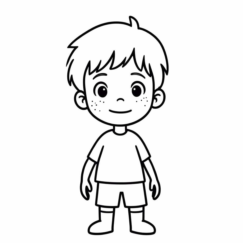 Desenho de Luca para colorir e imprimir grátis em folha A4