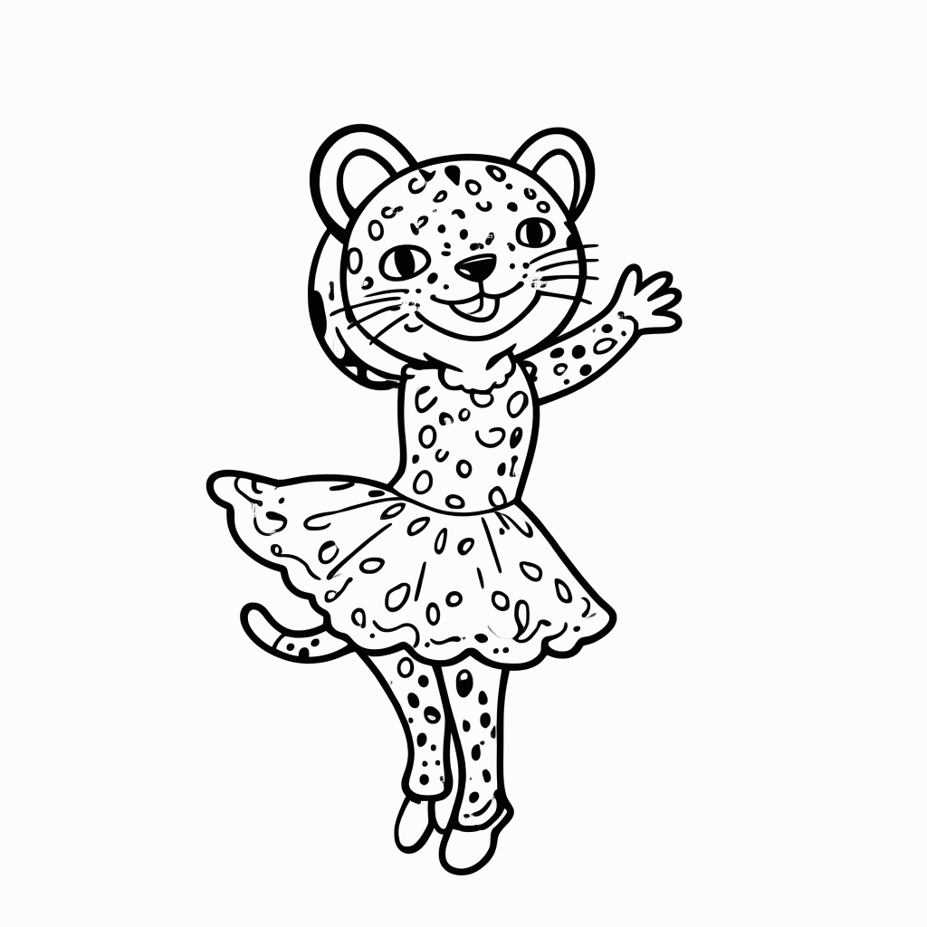 Desenho de Gia Jaguar para colorir e imprimir grátis em folha A4