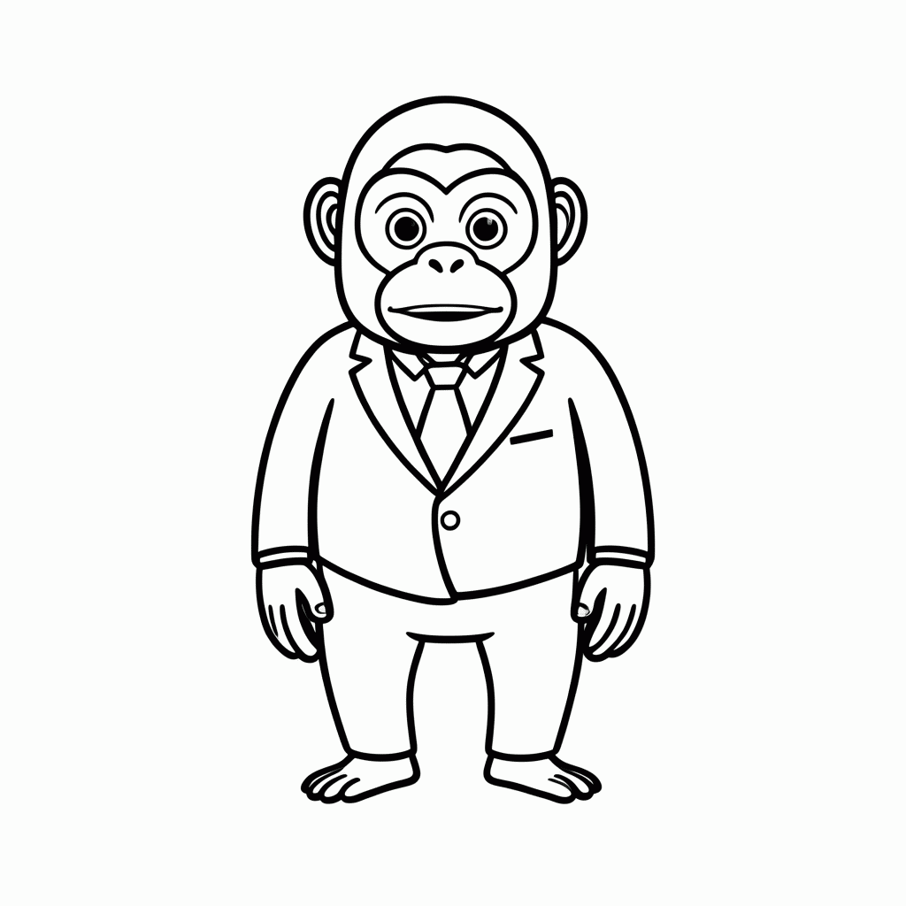 Desenho de Mason Macaco para colorir e imprimir grátis em folha A4