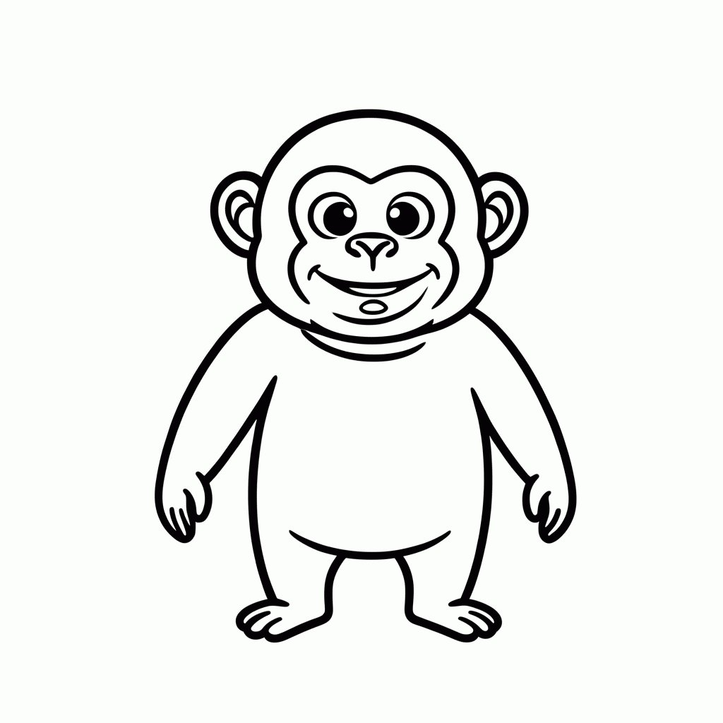 Desenho de Phil Macaco para colorir e imprimir grátis em folha A4