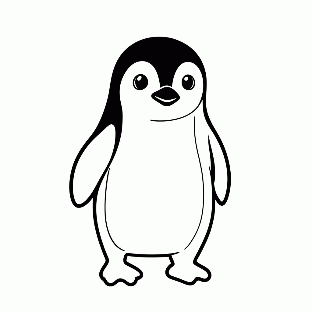 Desenho de Pinguim Skipper para colorir e imprimir grátis em folha A4