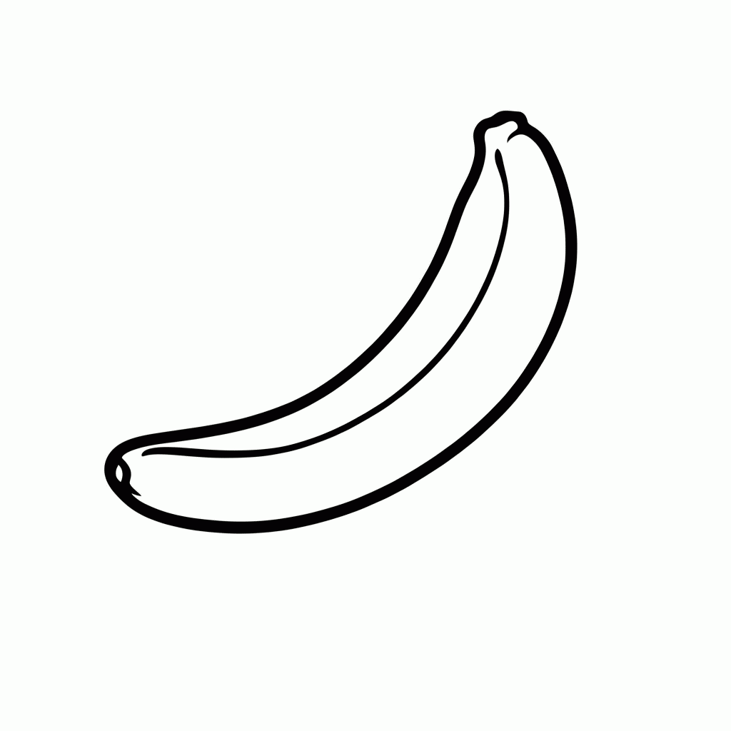 Desenho de Banana Do Minion para colorir e imprimir grátis em folha A4