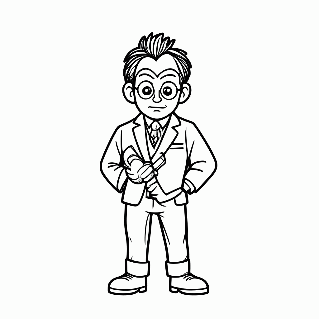 Desenho de Bratt Balthazar para colorir e imprimir grátis em folha A4