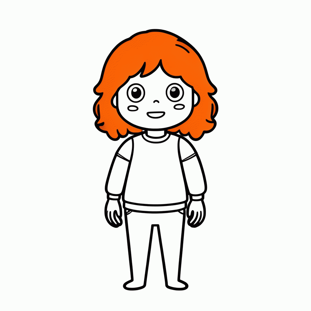 Desenho de Lucy Wilde para colorir e imprimir grátis em folha A4